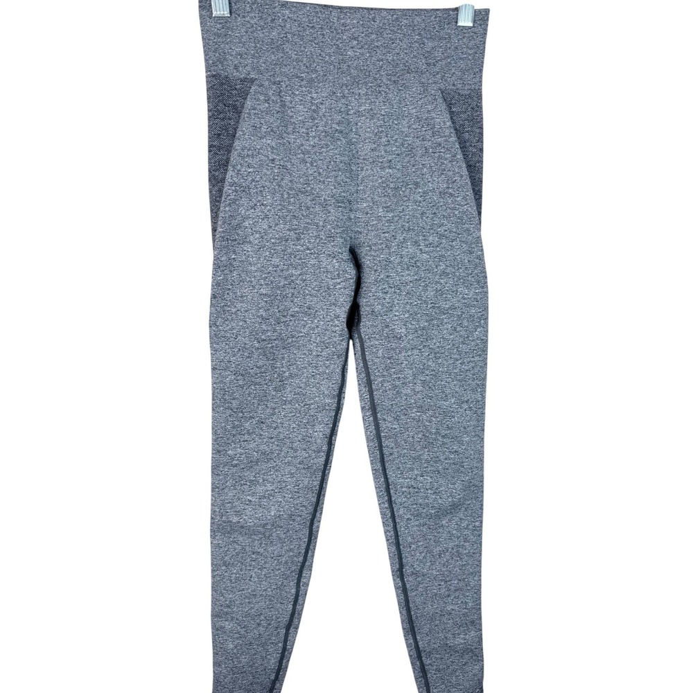 Gymshark Flex‎ High Waisted Seamless Leggings Grey Marl Contoured Womens